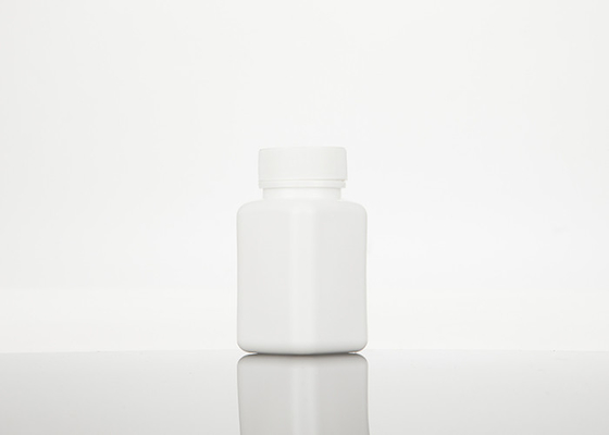 100ml HDPE Boş Plastik Kare İlaç Şişeleri Doldurulabilir