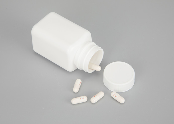 100ml HDPE Boş Plastik Kare İlaç Şişeleri Doldurulabilir