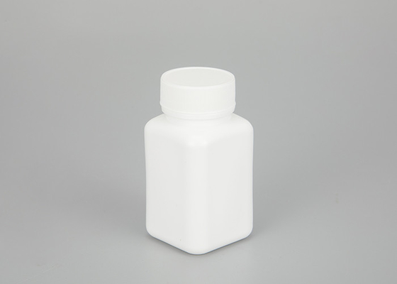 100ml HDPE Boş Plastik Kare İlaç Şişeleri Doldurulabilir