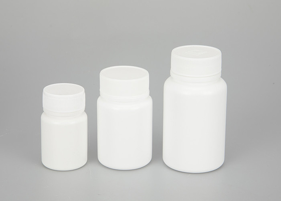 Vidalı Kapaklı Beyaz Boş Plastik İlaç Şişeleri 30ml 60ml 100ml