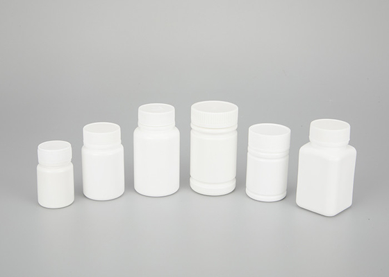 Vidalı Kapaklı Beyaz Boş Plastik İlaç Şişeleri 30ml 60ml 100ml