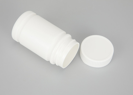 Tıp Kimyasalları İçin Vidalı Kapaklı Plastik Hap Şişeleri 60ml 120ml Beyaz