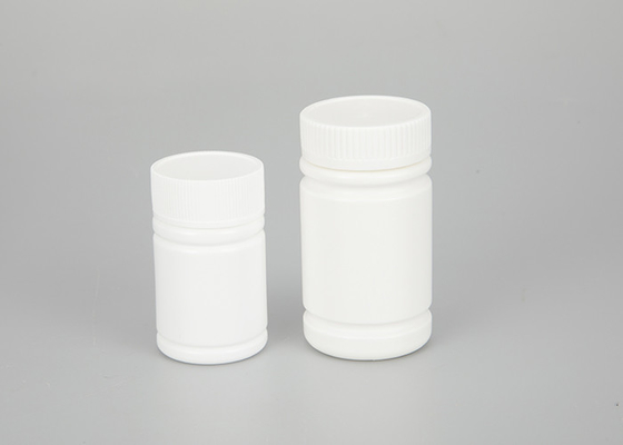 Tıp Kimyasalları İçin Vidalı Kapaklı Plastik Hap Şişeleri 60ml 120ml Beyaz