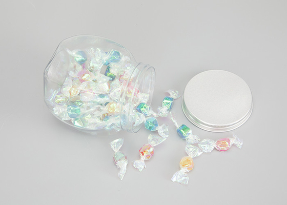 Alüminyum Kapaklı 65mm Gıda Sınıfı PET Plastik Kavanoz Konteyner
