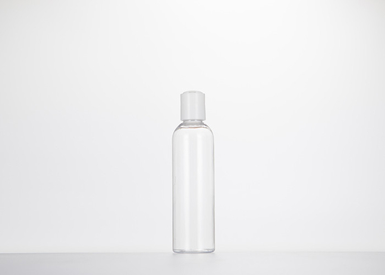 0.5oz 1oz 2oz 3oz 4oz Cosmo Yuvarlak Plastik Şişeler Pres Disk Kapaklı Şeffaf PET