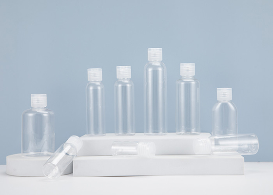 1oz 2oz 3oz 4oz Flip Kapaklı Boş Plastik PET Şeffaf Şişe Konteyner