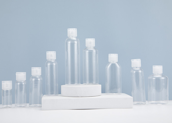 1oz 2oz 3oz 4oz Flip Kapaklı Boş Plastik PET Şeffaf Şişe Konteyner