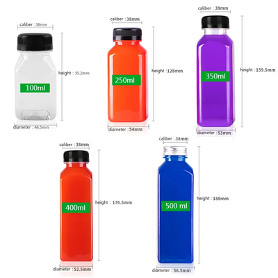 Plastik şişe evcil hayvan içeceği suyu için 4 oz 8 oz 12 oz 16 oz