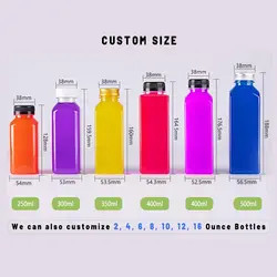 Özel Baskı 500ml PET Plastik Su Şişeleri Meyve suyu ve içecek için
