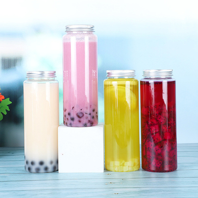 Çay dağıtıcıları için kapaklı kare kabarcık çay kavanozları