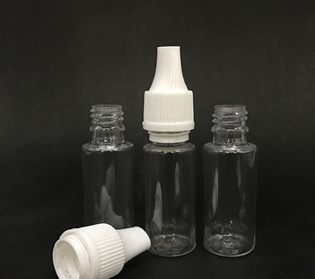10 ml damlatıcı şişe (Şeffaf Siyah) Tekrar kullanılabilir, Çocuk Koruma Kapak