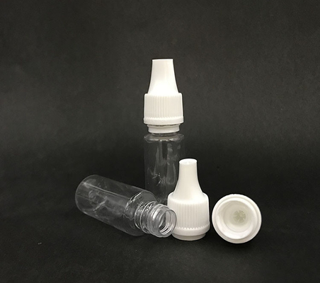 10 ml damlatıcı şişe (Şeffaf Siyah) Tekrar kullanılabilir, Çocuk Koruma Kapak