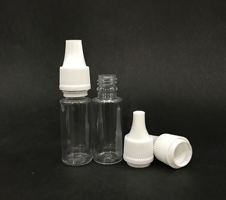 10 ml damlatıcı şişe (Şeffaf Siyah) Tekrar kullanılabilir, Çocuk Koruma Kapak