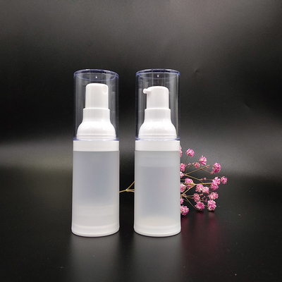 Yuvarlak 30ml Plastik Kozmetik Kaplar Sentetik Sıvı dağıtıcı Flip Top Kapama Tipi