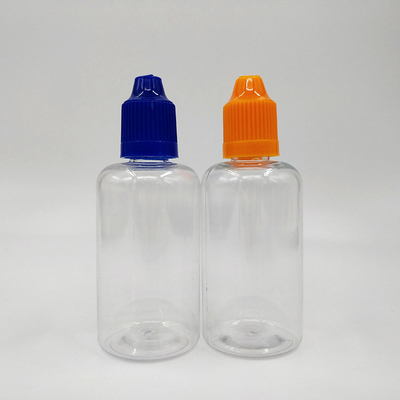 50ml PET Malzemesi PP Kapaklı Plastik damlatıcı şişeler
