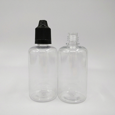 50ml PET Malzemesi PP Kapaklı Plastik damlatıcı şişeler