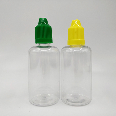50ml PET Malzemesi PP Kapaklı Plastik damlatıcı şişeler