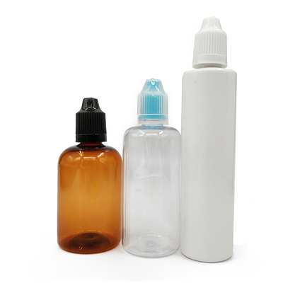 Amber Collor 60 ml Plastik şişeler