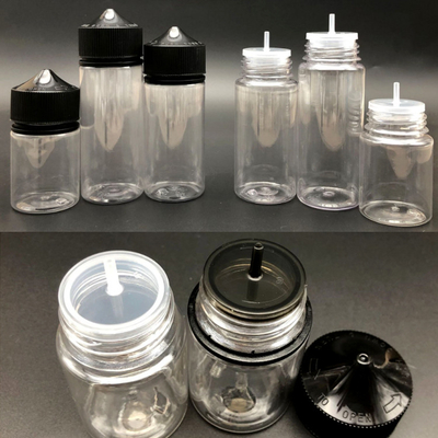 Ekran baskı E Sıvı şişe 10ml 15ml 30ml 60ml 80ml 100ml PET