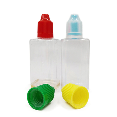50 ml Plastik şişeler PET Malzemesi Kare şişeler