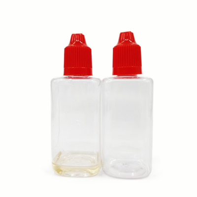 50 ml Plastik şişeler PET Malzemesi Kare şişeler