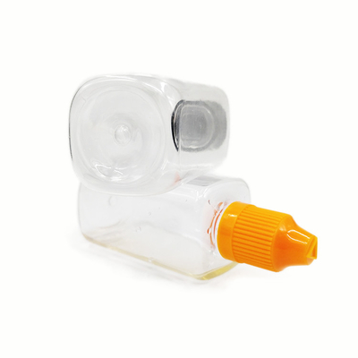 50 ml Plastik şişeler PET Malzemesi Kare şişeler