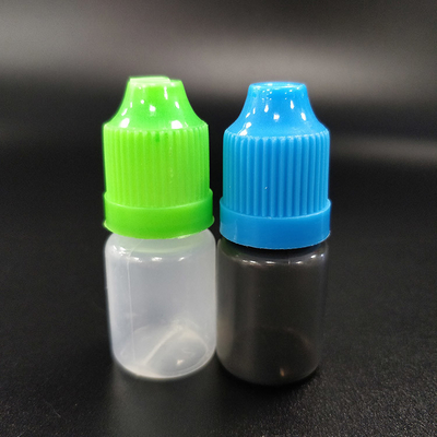 Güvenli ve güvenli sıvı depolama için vida kapaklı plastik damlatıcı şişeler