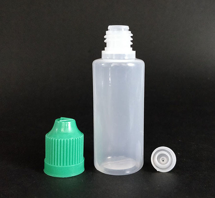 Plastik damlatıcı şişeleri, vida kapağı olan şeffaf siyah renkte özelleştirin.