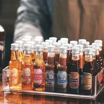50ml PET Plastik Şişe Meyve suyu Doğal Meyve suyu Şişeler üzerinde Logo Meyve suyu şişeleri için özel etiketler stokta