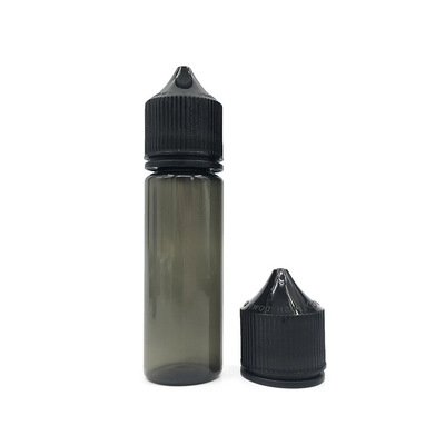 Siyah veya Beyaz Kapaklı 50 ml Sıkıştırılabilir Sıvı PET Damla Fişesi