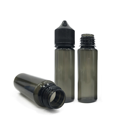 Siyah veya Beyaz Kapaklı 50 ml Sıkıştırılabilir Sıvı PET Damla Fişesi