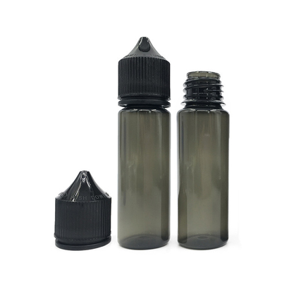 Siyah veya Beyaz Kapaklı 50 ml Sıkıştırılabilir Sıvı PET Damla Fişesi