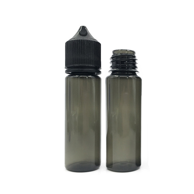 Siyah veya Beyaz Kapaklı 50 ml Sıkıştırılabilir Sıvı PET Damla Fişesi