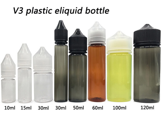 60 ml Squat / Slenderness PET Plastik Squeeze Dropper Çocuk Elden Geçirme Kapaklı Sıvı Kullanış Şişesi