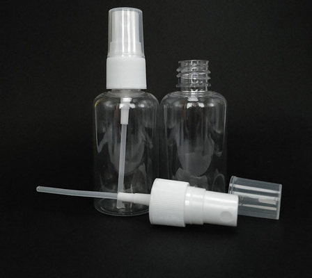 Yüksek kapasiteli 100ml 120ml 150ml 200ml 250ml 500ml açık beyaz kehribar mavi PET plastik kozmetik ambalaj sprey şişesi