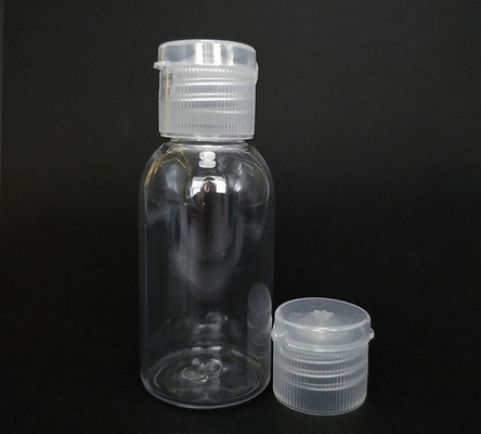 Ücretsiz Örnek Şeffaf PET Plastik Şişe Flip Cap Boş Şişe Flip Cap Krem Şişe Flip Cap Fabrika Tedarikleriyle