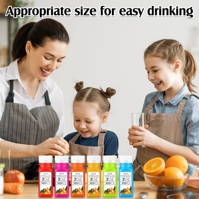 4 oz 120 ml Zencefil Meyve suyu şişesi pancar suyu boş şişeler kare plastik meyve suyu şişesi