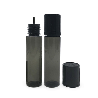 10 ml Yassı Kapaklı Plastik Şişe Şeffaf Siyah Renkli