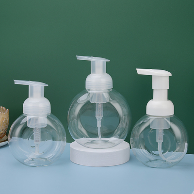 En çok satan 250ml 8oz kalın duvarlı plastik kozmetik PCR PET pompa şişeleri kullanan dayanıklı