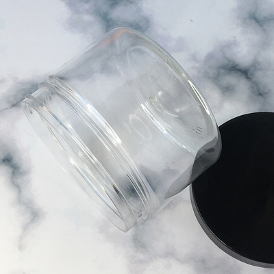 100ml 8oz 500ml 1000ml açık plastik hayvan depolama kapaklı gıda kalitesi kozmetik krem kavanozu