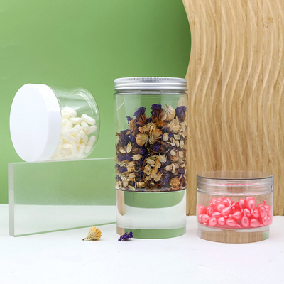 Kavanoz üreticisi, toptan açık 50g 60g 70g 80g 150ml 180ml 250ml 350ml 500ml 600ml 8oz 16oz 32oz plastik kavanoz