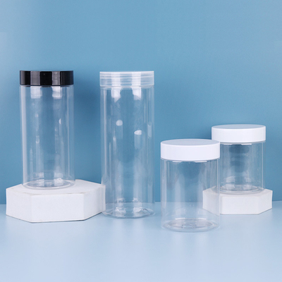 16 oz açık plastik kavanoz 500ml 700ml 800ml 850ml 1000ml kahverengi PET kavanoz plastik kaplar