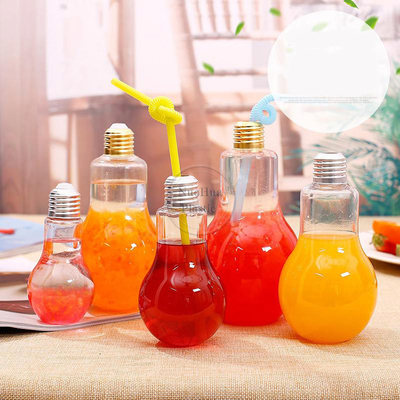 Toptan Özel Soğuk Pres Yüksek Yuvarlak Örnek Plastik Şişeler Meyve suyu için 12pz Plastik Meyve suyu şişeleri