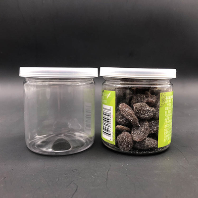 Gıda kalitesi Pop Dönerleri 80 mm çaplı 300# Alüminyum kolay açık uçlu PET açık plastik kavanozlar