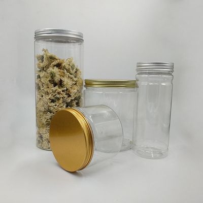Gıda kalitesi PET konteyner fasulye için plastik kavanozlar Fındıklar Vuruşlu Kapak 250ml