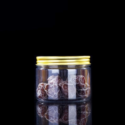 Şeffaf plastik kaplar özelleştirilebilir logo 2 oz-8 oz kapasite Alüminyum kapağı ile