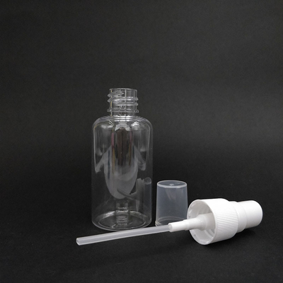 Klasik Yuvarlak PET Plastik Sprey Şişeleri Yumuşak Yüzey Günlük Kullanım için Çeşitli Kapasiteler