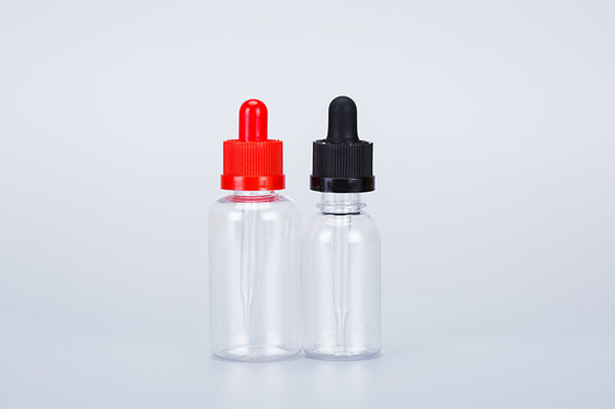 Dropper şişeleri 10-120ml Yumuşak vida Kapak Özel Logo Şeffaf Siyah Özel