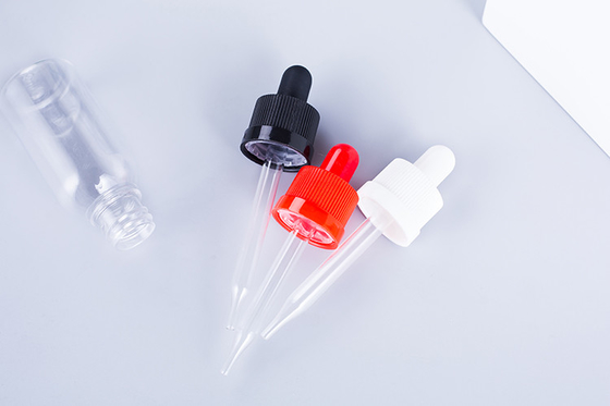 Dropper şişeleri 10-120ml Yumuşak vida Kapak Özel Logo Şeffaf Siyah Özel