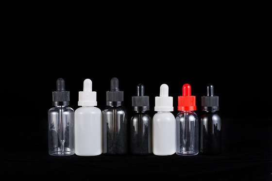 Dropper şişeleri 10-120ml Yumuşak vida Kapak Özel Logo Şeffaf Siyah Özel